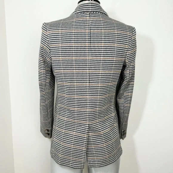 Old Navy Oversized Patterned Blazer Houndstooth Plaid Size XS Extra Small - Picture 5 of 9